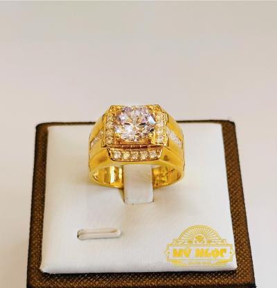 Nhẫn Nam Hột Trắng 610